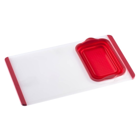 Over the Sink Cutting Board with Colander - Picture 1 of 4